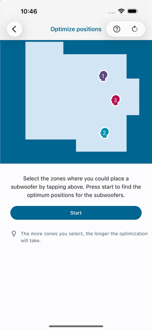 Selection of zones for optimization